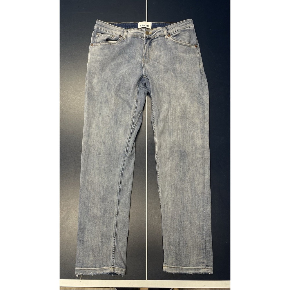 DUER Jeans Mens 29x28 Blue Performance Stretch Denim Slim Straight Casual Pants